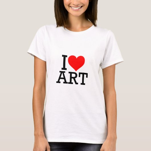 Tシャツの基本、アートが大好き Tシャツ (正面)