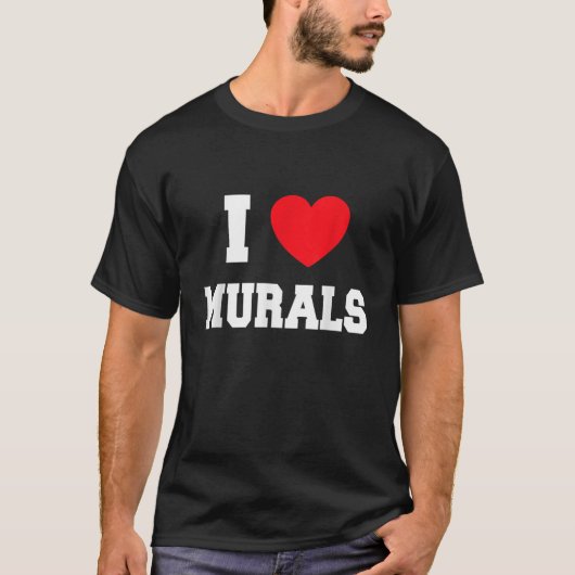 Tシャツの壁画が大好き Tシャツ (正面)