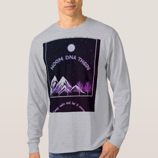 Tシャツの夜と月 Tシャツ (正面)