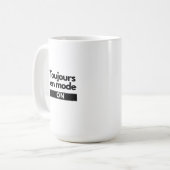 Tシャツの女性 コーヒーマグカップ (正面左)