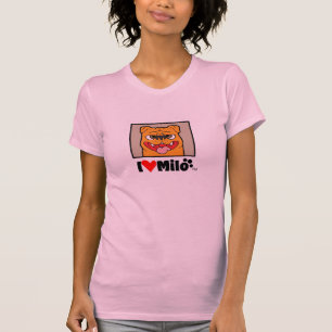 Tシャツの女性I愛ミーロ Tシャツ
