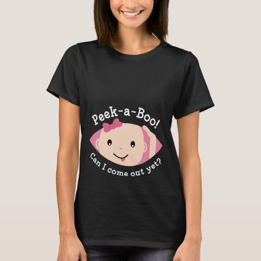 Tシャツの妊婦の覗き見 Tシャツ (正面)