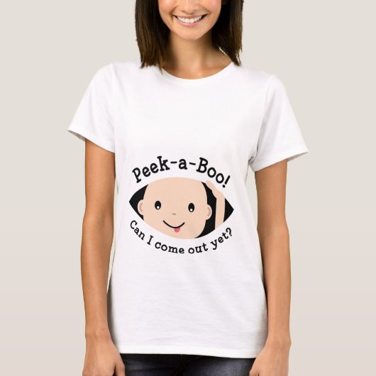 Tシャツの妊婦の覗き見 Tシャツ (正面)