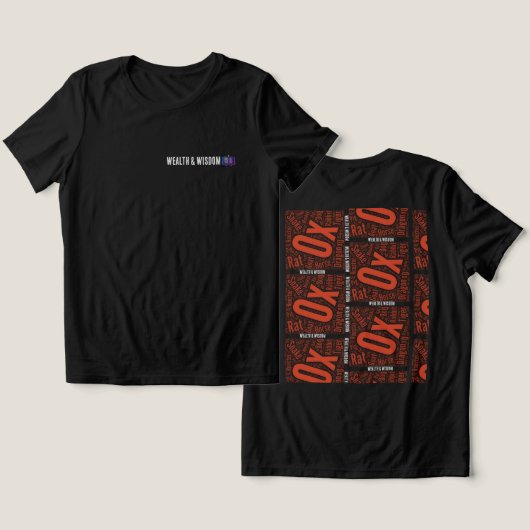 Tシャツの富と知恵 トライブレンドＴシャツ (デザイン正面&裏面)