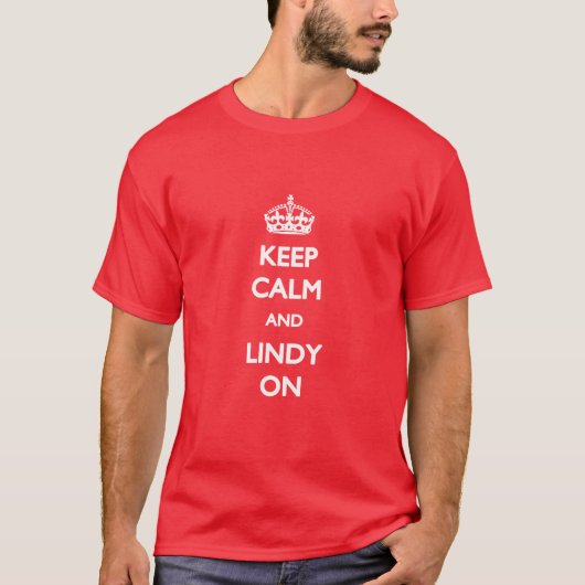 Tシャツの平静そしてLindyを保って下さい Tシャツ (正面)