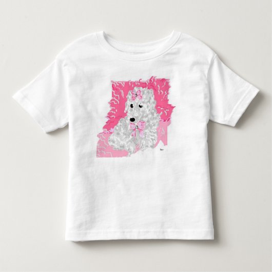Tシャツの幼児のプードル トドラーTシャツ (正面)