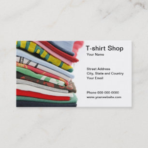 Tシャツの店の名刺 名刺
