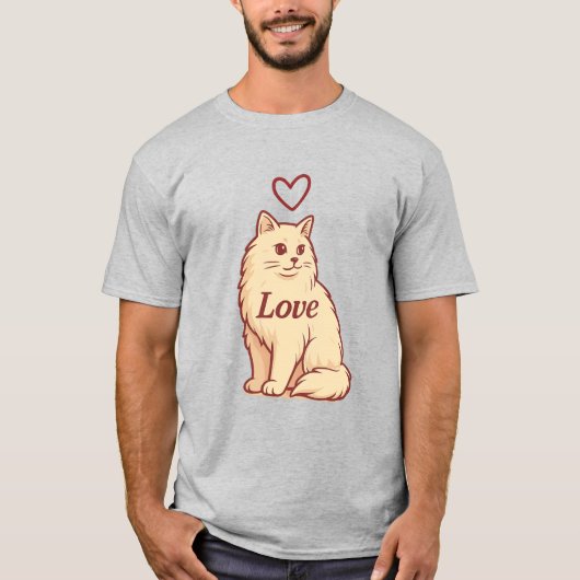 Tシャツの愛猫 Tシャツ (正面)