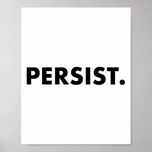 Tシャツの持続#shepersisted #resist ポスター (正面)