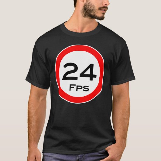 Tシャツの撮影班"24 Fps"の前部 Tシャツ (正面)