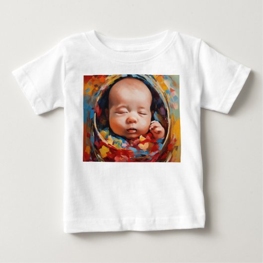 Tシャツの新しい生まれベビー ベビーTシャツ (正面)