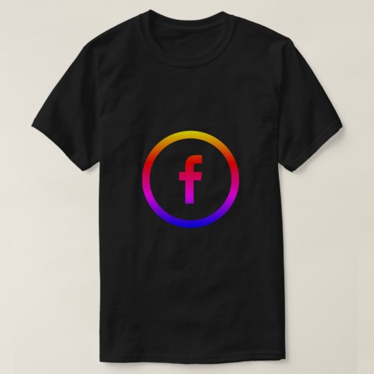 Tシャツの新しいFacebookロゴ Tシャツ (デザイン正面)
