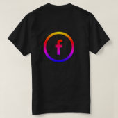 Tシャツの新しいFacebookロゴ Tシャツ (デザイン裏面)
