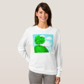 Tシャツの木の背景 Tシャツ (正面フル)
