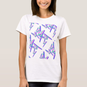 Tシャツの稲妻のプリント Tシャツ