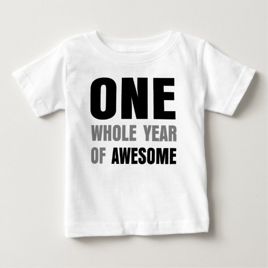 Tシャツの素晴らし1歳 ベビーTシャツ (正面)