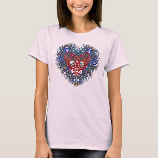 Tシャツの美しいハート Tシャツ (正面)