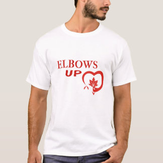 Tシャツの肘を上げる Tシャツ