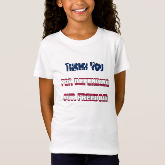 Tシャツの自由を守ってくれてありがとう Tシャツ (正面)