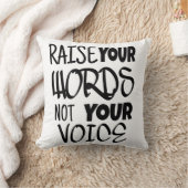 Tシャツの言葉を上げる クッション (ブランケット)