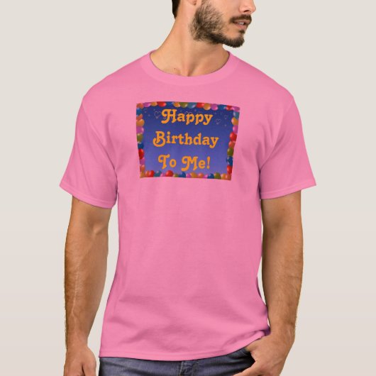 Tシャツの誕生日おめでとう Tシャツ (正面)