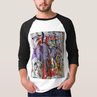 Tシャツの長袖の「刑務所から出ろ」 Tシャツ