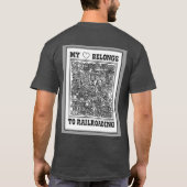 Tシャツの電車が好き Tシャツ (裏面)