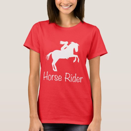 Tシャツの馬ライダー Tシャツ (正面)