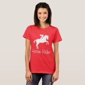 Tシャツの馬ライダー Tシャツ (正面フル)