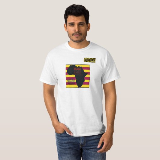 Tシャツの黒いランディIdi Amin Dangerhouseの白 Tシャツ (正面フル)