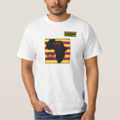 Tシャツの黒いランディIdi Amin Dangerhouseの白 Tシャツ (正面)