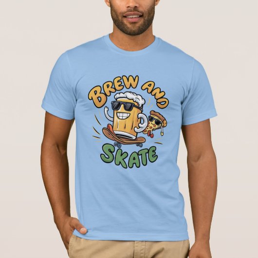 TシャツのBrewとおもしろいSkate Tシャツ (正面)