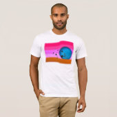 Tシャツのcapoeiraの武道の虹の斧のabada Tシャツ (正面フル)