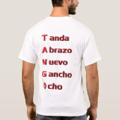 Tシャツのdefのタンゴ Tシャツ (裏面)