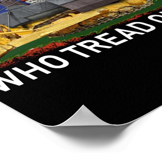 TシャツのRoを踏む者を踏みクラシックつける ポスター (角)