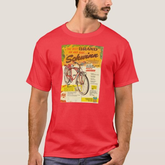 TシャツのSchwinnのバイク広告1958クリスマス Tシャツ (正面)