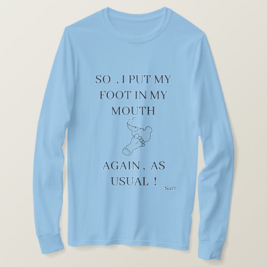 TシャツのThat おもしろい ：口の足 Tシャツ (デザイン正面)