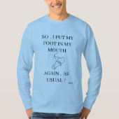 TシャツのThat おもしろい ：口の足 Tシャツ (正面)