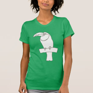TシャツのToutcan Bird Outlineスケッチ Tシャツ