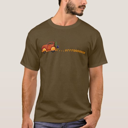 TシャツのVrrroooomの自動車運転のカスタマイズ可能な衣服 Tシャツ (正面)