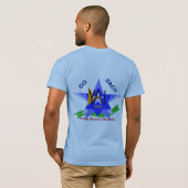 TシャツのZachのためのデジタル元のデザイン Tシャツ (裏面フル)