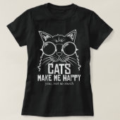 Tシャツはあまり着ていなくて猫が嬉しい Tシャツ (デザイン正面)
