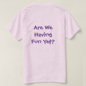 Tシャツはまだおもしろいか Tシャツ (デザイン裏面)