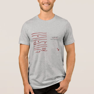 Tシャツはバレンタインデーのグレーの贈り物 トライブレンドＴシャツ