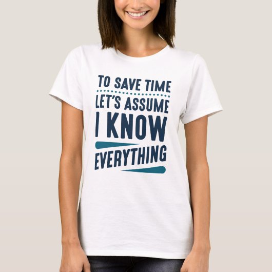 Tシャツは何でも知っている Tシャツ (正面)