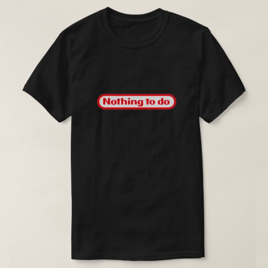 Tシャツは何もしない Tシャツ (デザイン正面)