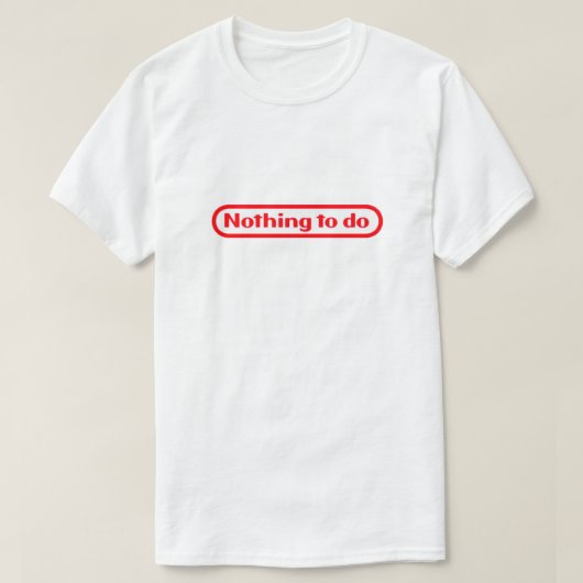 Tシャツは何もしない Tシャツ (デザイン正面)