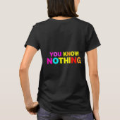 Tシャツは何も知らない Tシャツ (裏面)
