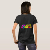 Tシャツは何も知らない Tシャツ (裏面フル)