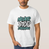 tシャツは夢にも思わストップせない tシャツ (正面)